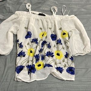 Off the shoulder shirt. BRAND NEW NEVER WORN BEFORE